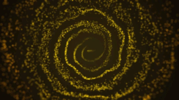金色粒子螺旋gif图片背景