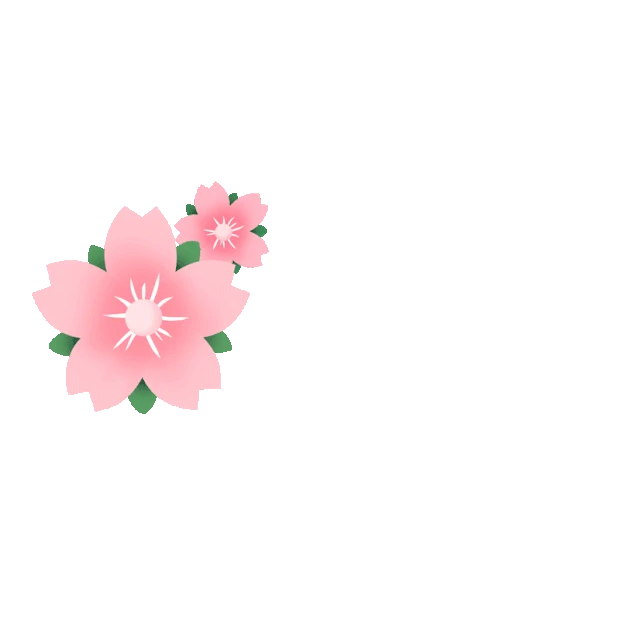 春天花卉樱花标题框边框