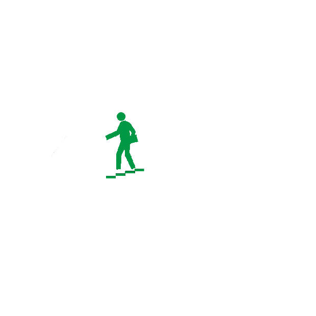 矢量绿色安全出口指示牌向上安全楼梯