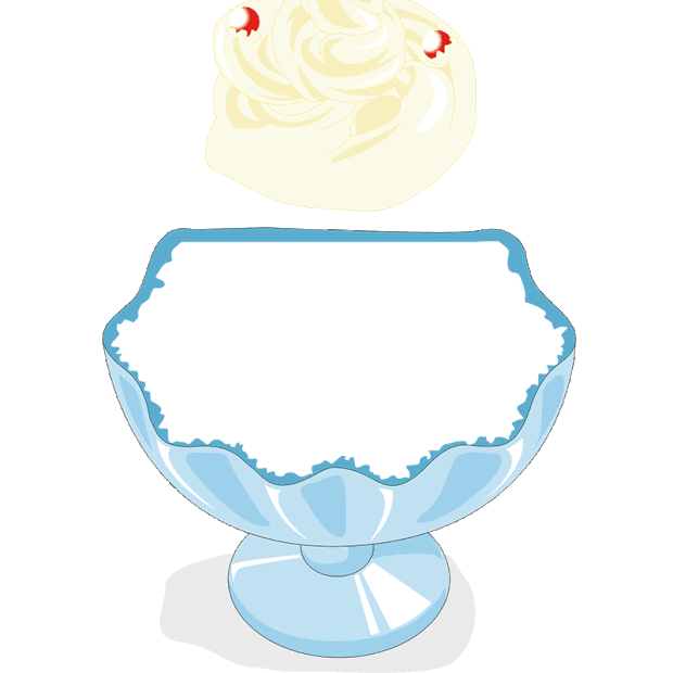 卡通水果冰淇淋元素冰激凌