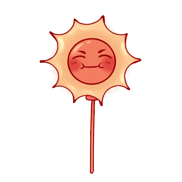可爱卡通太阳气球