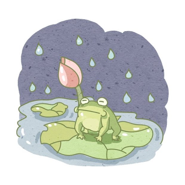 荷塘雨夜梅雨季节青蛙