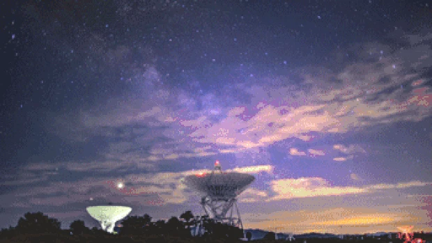 天文台银河升起延时实拍视频夜景夜晚
