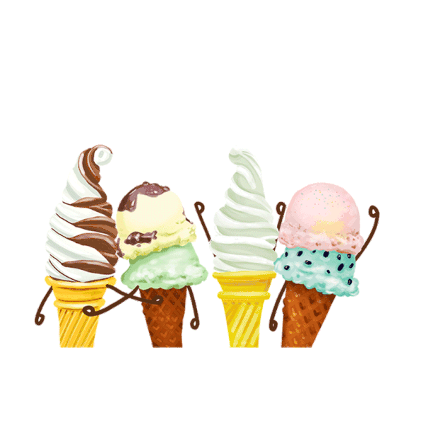 夏季冰激凌创意gif图片元素冰激凌