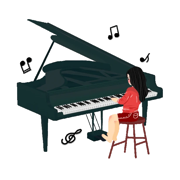 暑期班培训钢琴课女生音乐社团招新