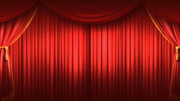 舞台红布拉开大屏舞台gif图片背景