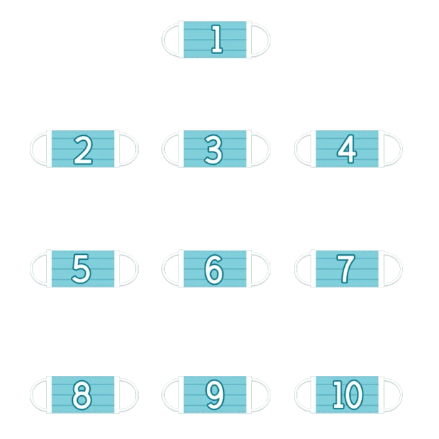 微信公众号口罩分隔符序号
