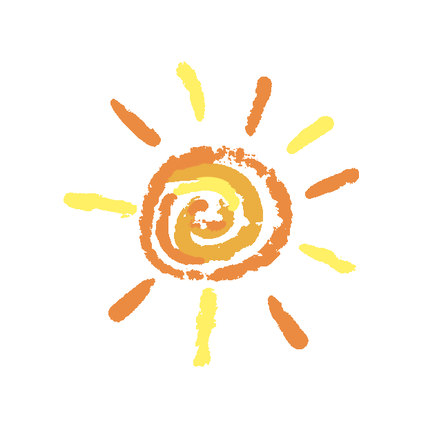 手绘太阳黄色太阳小清新太阳gif图片元素