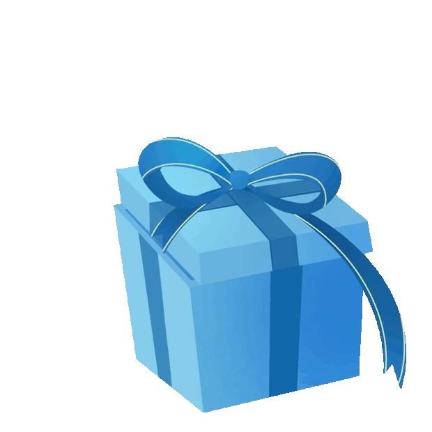 蓝色彩带礼物盒礼品