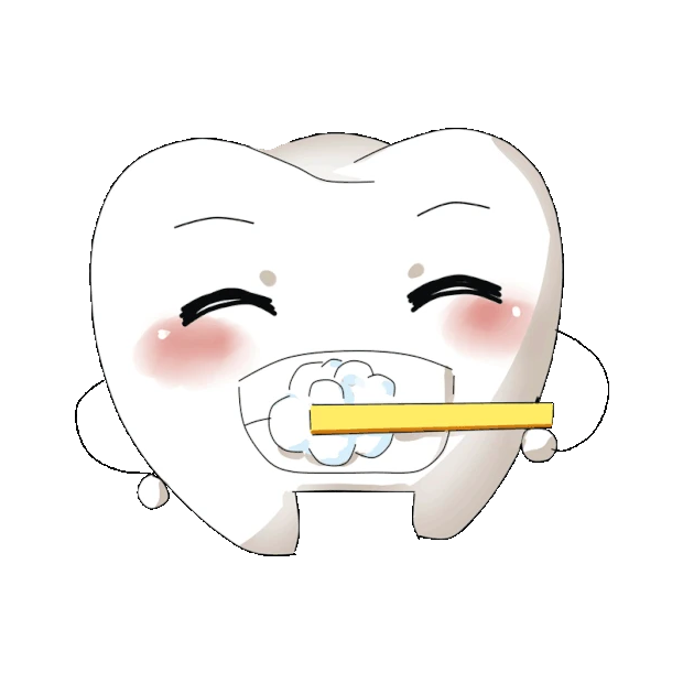 保护牙齿爱牙日牙齿卡通刷牙