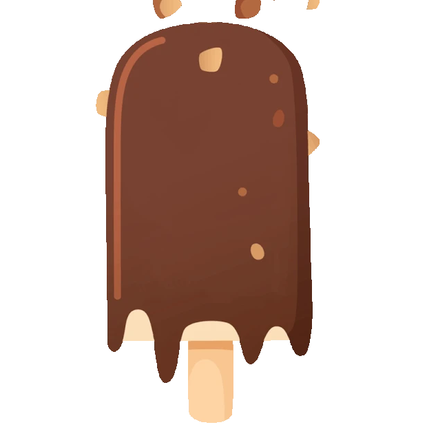 夏天食物手绘巧克力雪糕冰激凌