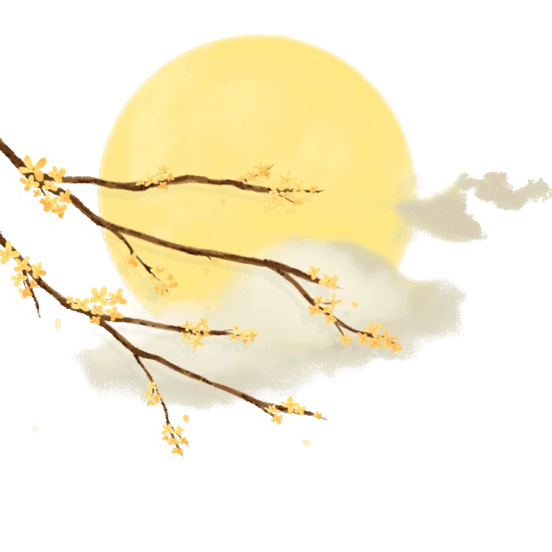 中秋节中秋桂花赏月