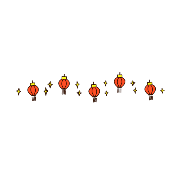 中秋节中国节日红色灯笼分割线gif图片gif元素