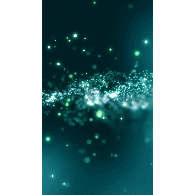 绿色光斑粒子竖版视频背景gif图素材