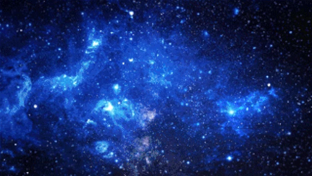 蓝色星空宇宙太空背景视频