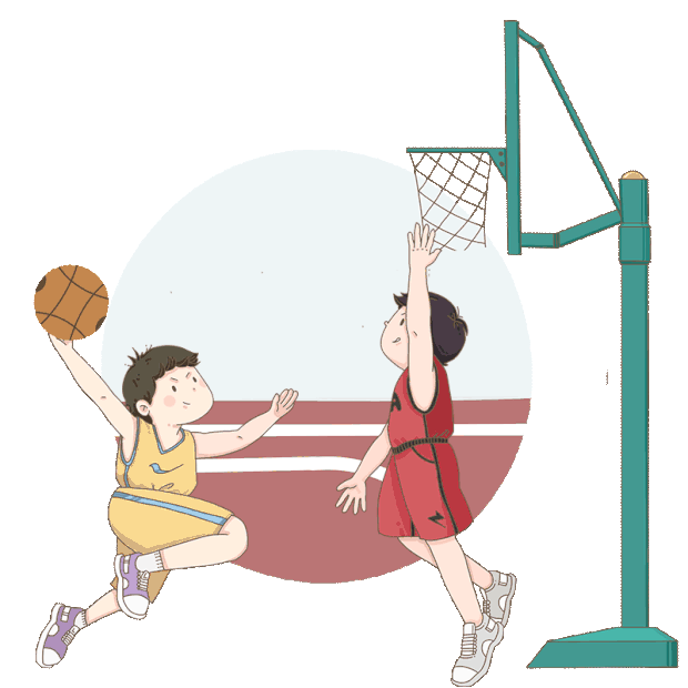 体育运动打篮球的男孩社团招新gif图