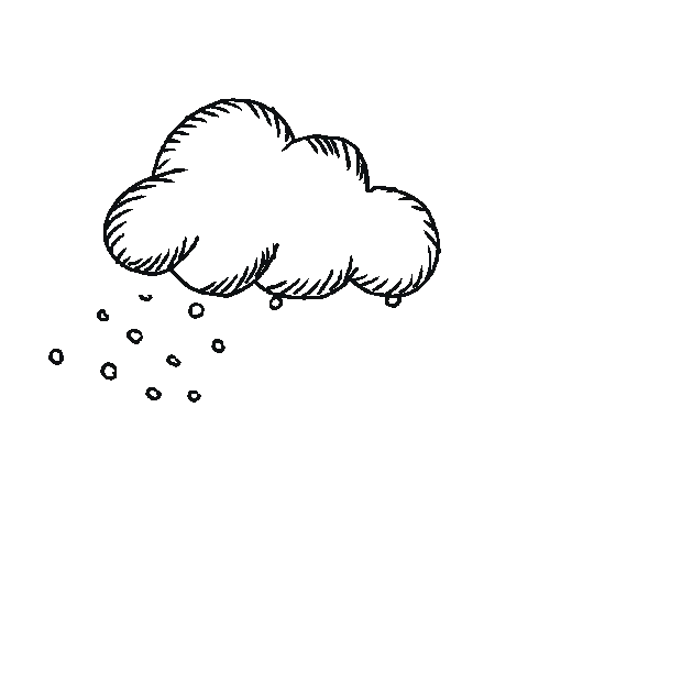手绘简笔画天气云朵下雨gif图素材