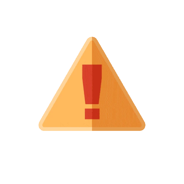 扁平感叹号危险警告警示提示注意三角形gif图素材