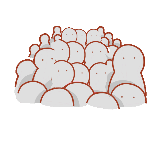 旅游放假出游人山人海表情包动图gif