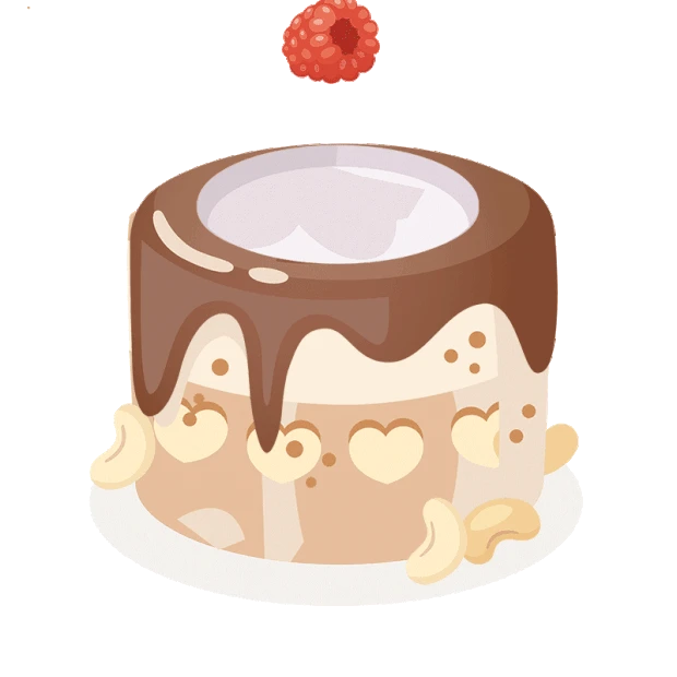 卡通下午茶甜点蛋糕草莓蓝莓桑葚巧克力gif图片元素gif