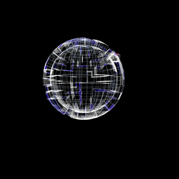 科技感网格球体（源文件是透明背景）