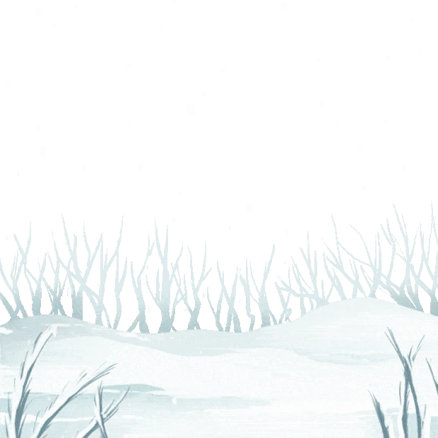 卡通冬季冬天下雪天冬季雪地