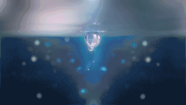 液态水花LOGO演绎视频背景频