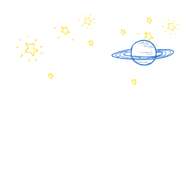 卡通闪烁星空星球宇宙太空gif图素材