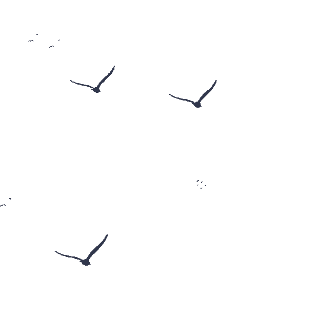 一排大雁南飞鸟类飞翔鸟群gif图素材