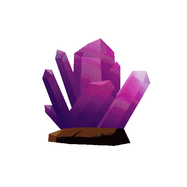 多色水晶紫色矿石游戏图标开采挖宝挖矿发光gif图素材