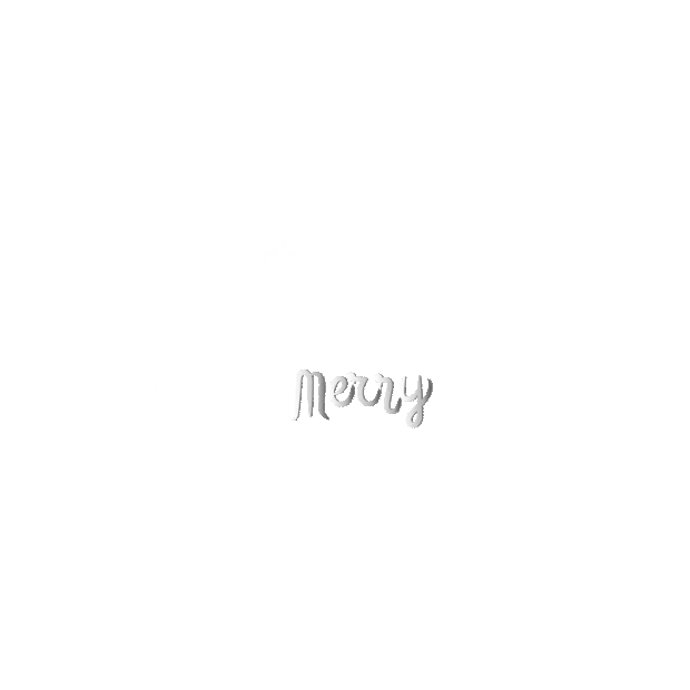 圣诞圣诞节merrychristmas白色字体动效