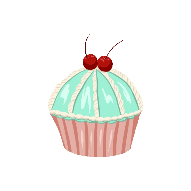樱桃车厘子蛋糕慕斯面包甜品vloggif图素材贴纸