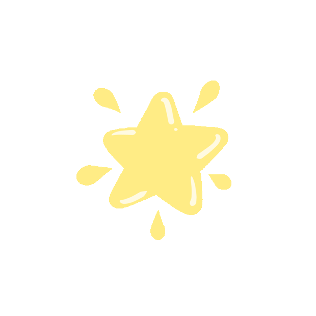 黄色闪烁星星表情装饰开心综艺贴纸vloggif图素材