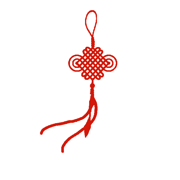 红色中国结吊坠春节新年新春装扮gif图素材
