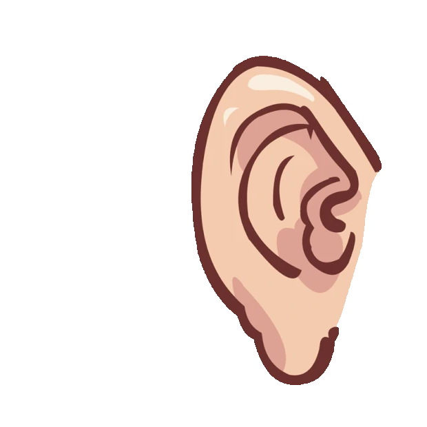 人体器官五官耳朵结构听力测试gif图素材