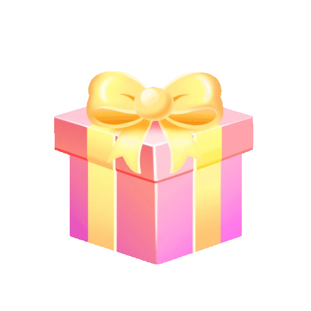 礼物礼盒节日粉色蝴蝶结活动奖励gif图素材
