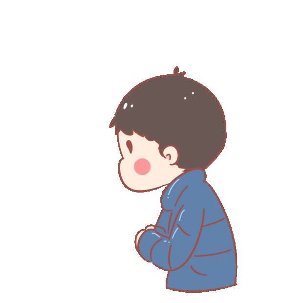 可以改变角度的摄影gif图片素材_卡通男孩点头同意好的表情包gif图