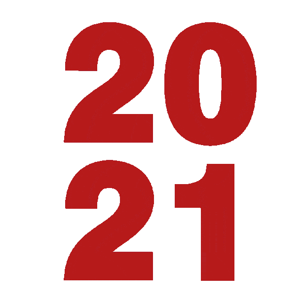 2021烟花红色数字庆祝喜庆gif图素材  