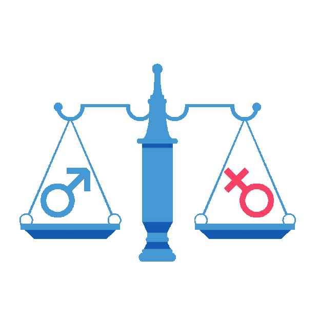 天平天秤男女平等公平性别歧视gif图素材