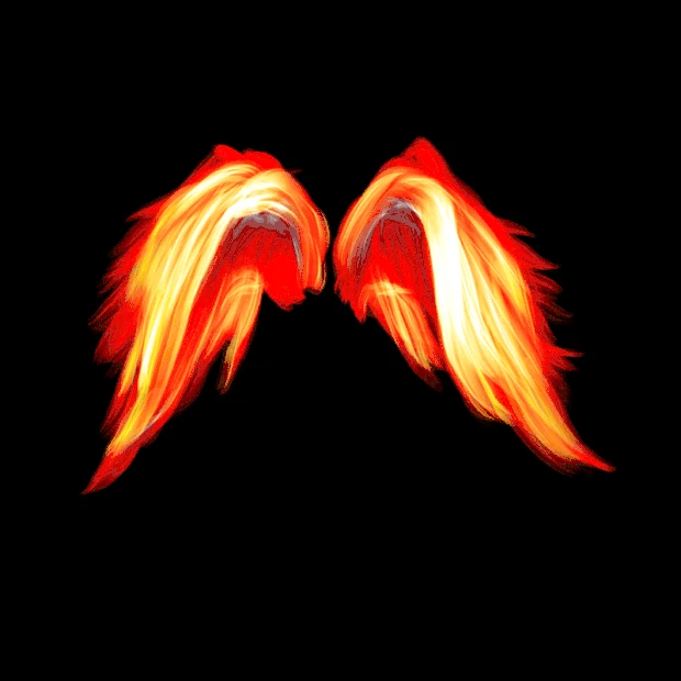 火焰翅膀煽动游戏gif图片