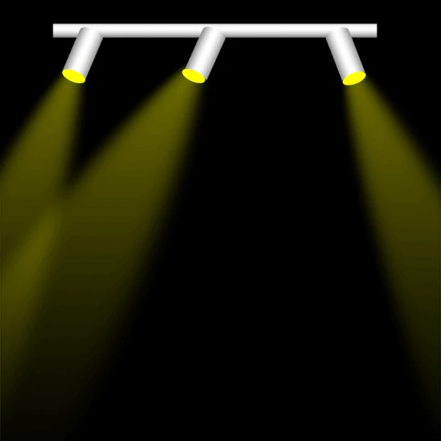 舞台灯光射灯光束黄色特效灯gif图素材