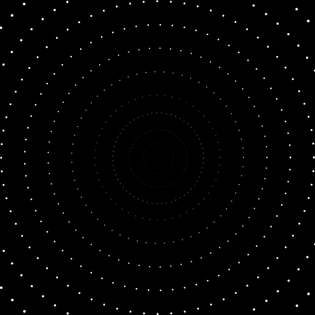 白色点状科技魔性旋转底纹无限循环