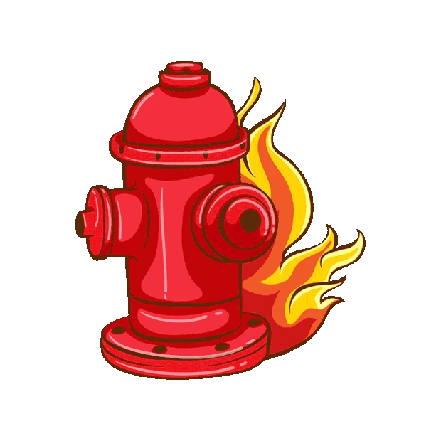 消防栓火灾火焰燃烧消防安全gif图素材