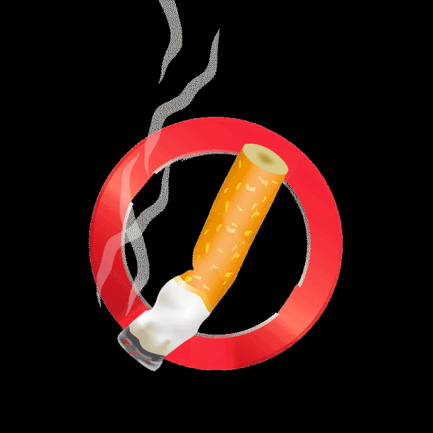 禁烟禁止吸烟标识标志gif图素材