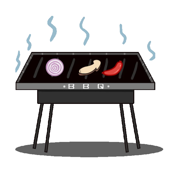 烧烤烤串烤肉野餐BBQ烤炉餐饮美食gif图素材