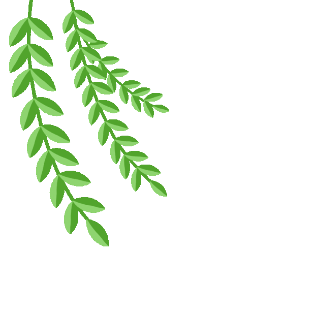 春天立春植物藤蔓树枝飘动绿色gif图素材