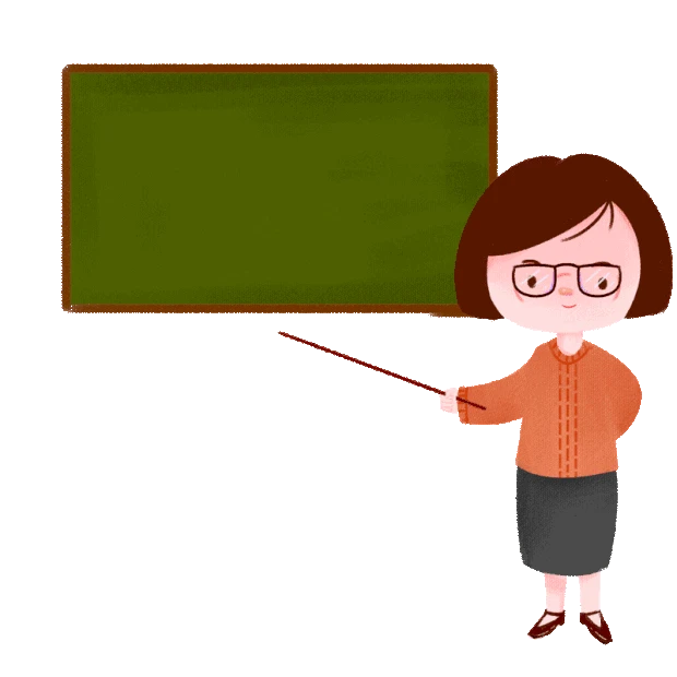 教育开学啦新学期老师人物黑板上课板书gif图素材