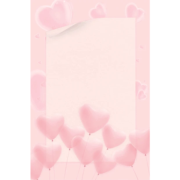 520爱心甜蜜浪漫粉色情人节竖版背景海报H5gif图素材母亲节