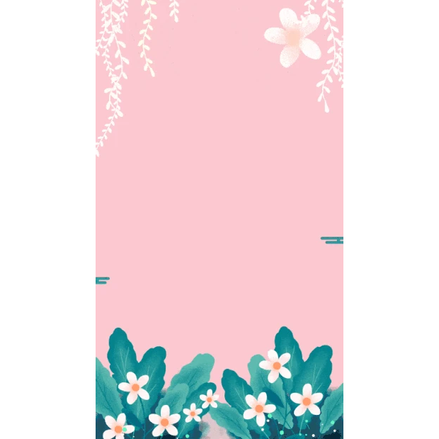 春天春季清新粉色竖版背景海报H5gif图素材母亲节