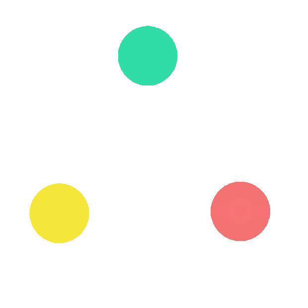 小球融合加载图红黄绿彩色融球gif图素材